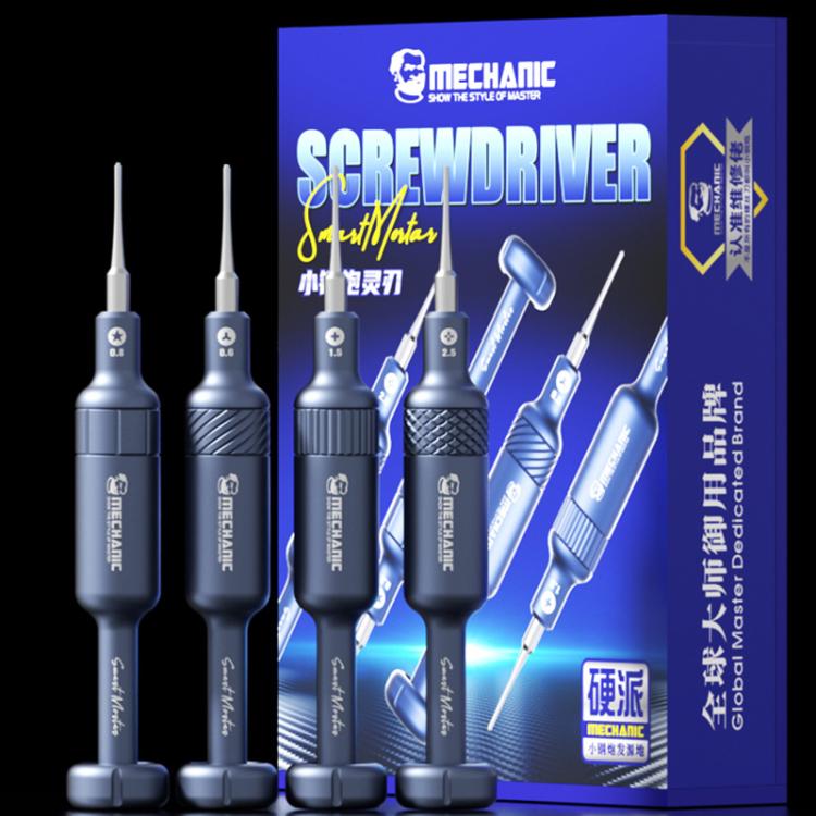 MECHANIC Smart Mortar Magnetic Precision S2 Steel 2D Screwdriver Set, 5 PCS/Pack, 4 PCS/Pack