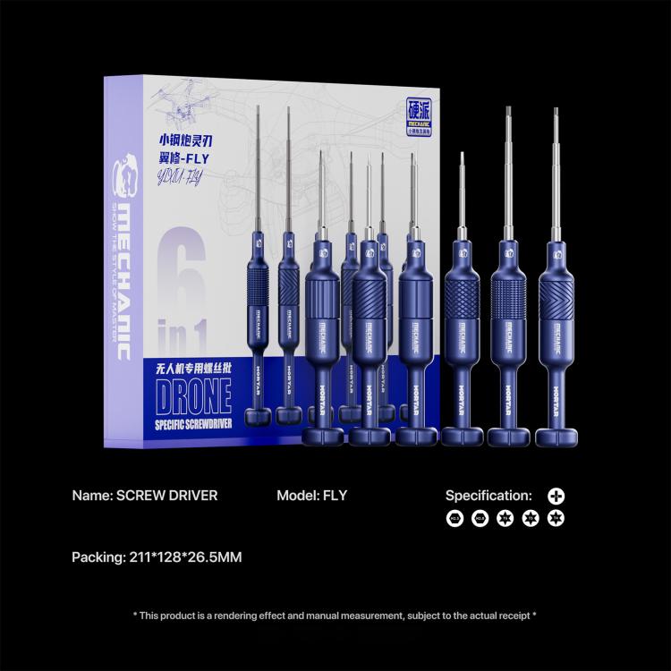 MECHANIC FLY Strong Magnet Specialized Screwdriver Set for Drone Repair