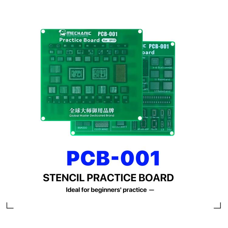 MECHANIC PCB-001 BGA Chip Connector Socket Stencil Practice Board For iPhone 17 Series