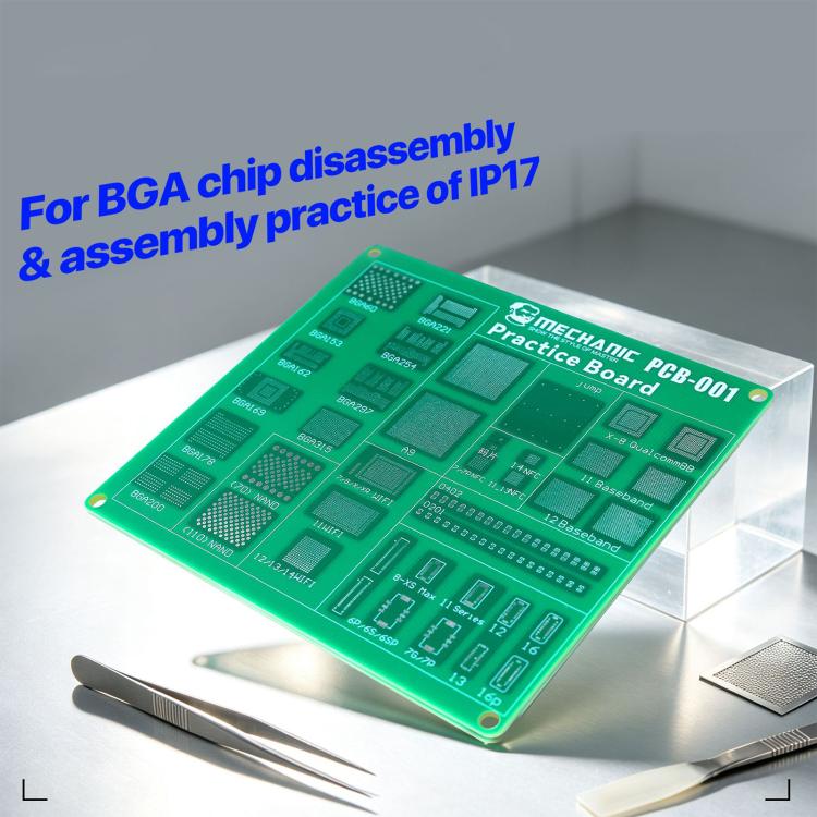 MECHANIC PCB-001 BGA Chip Connector Socket Stencil Practice Board For iPhone 17 Series