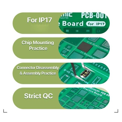 MECHANIC PCB-001 BGA Chip Connector Socket Stencil Practice Board For iPhone 17 Series