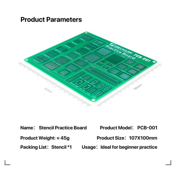 MECHANIC PCB-001 BGA Chip Connector Socket Stencil Practice Board For iPhone 17 Series