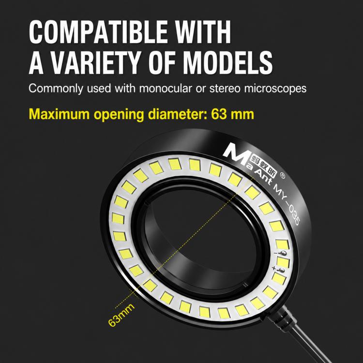 MaAnt MY-035 Adjustable Microscope Ring Lamp