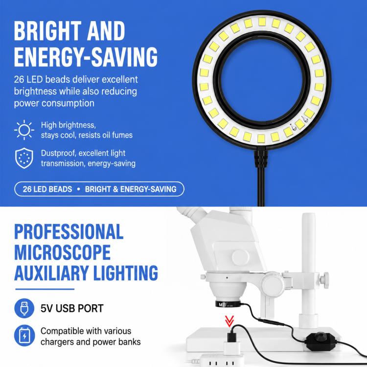 MaAnt MY-035 Adjustable Microscope Ring Lamp