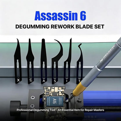 MECHANIC Assassin 6 Professional 6 in 1 Degumming Rework Blade Set