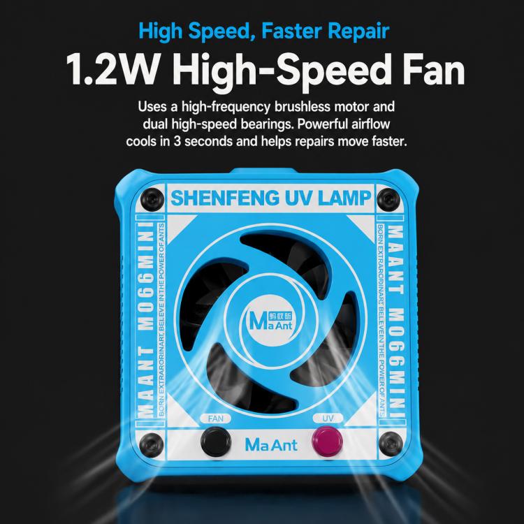 MaAnt M066 mini 2 in 1 UV Curing Light with Cooling Fans