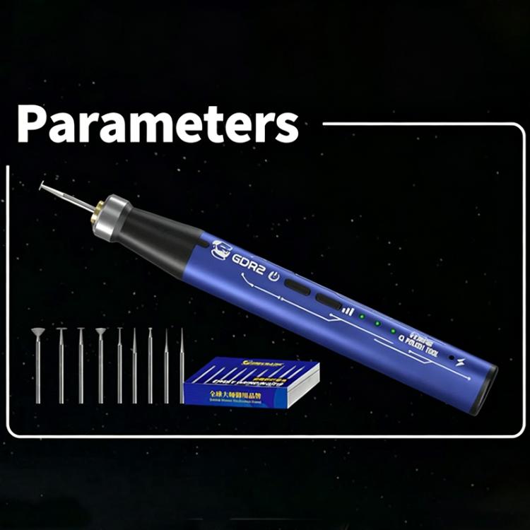 MECHANIC GDR2 Micro Electric Polishing Pen with 9 Grinding Heads