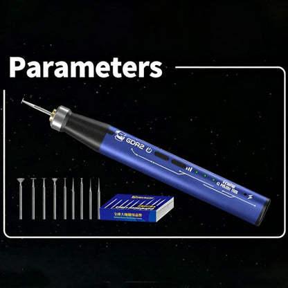 MECHANIC GDR2 Micro Electric Polishing Pen with 9 Grinding Heads