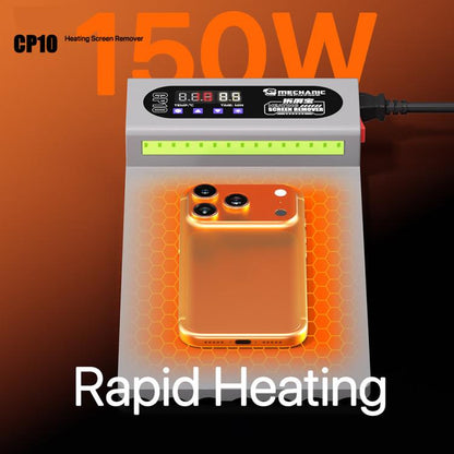 MECHANIC CP10 10.5 inch Screen Heating Separation Pad with Dust-Revealing Light, EU Plug, US Plug