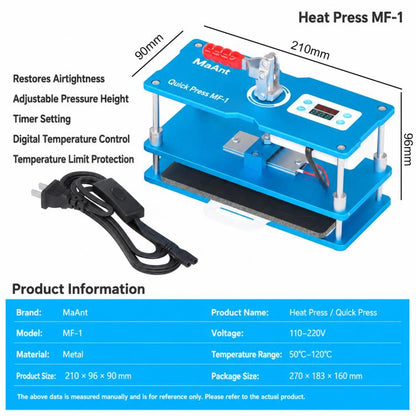 MaAnt MF-01 Intelligent Timer Automatic Pressure Maintenance Platform, EU Plug, US Plug