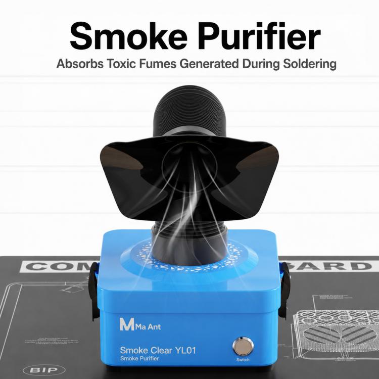 MaAnt YL01 Powerful Desktop Smoke Clear Smoking Device, EU Plug