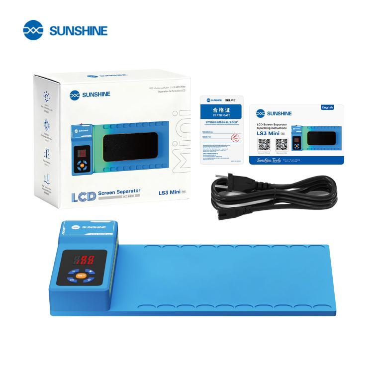 SUNSHINE LS3 Mini V2.0 10.5-inch LCD Screen Remover Heating Separator Pad with Green Dust Detection, US Plug, EU Plug, UK Plug, AU Plug