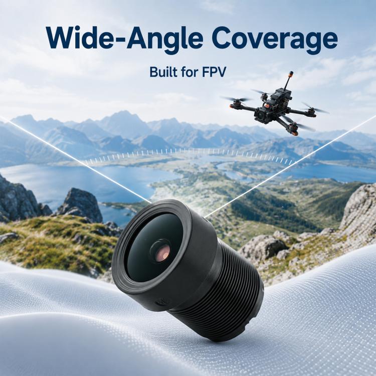 FPV Drone Camera Lens 1/2.7 inch F1.0 8MP Wide Angle Fixed Focus Lens, FPV Drone Camera Lens