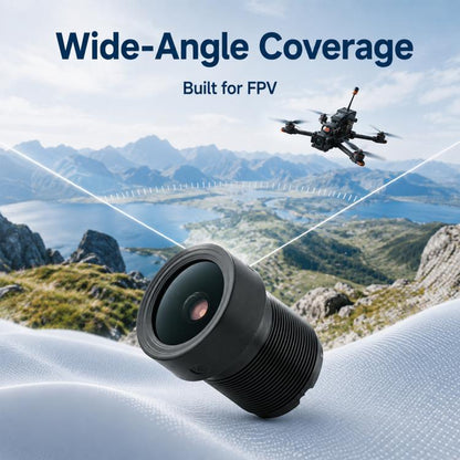 FPV Drone Camera Lens 1/2.7 inch F1.0 8MP Wide Angle Fixed Focus Lens, FPV Drone Camera Lens