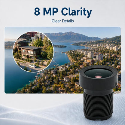 FPV Drone Camera Lens 1/2.7 inch F1.0 8MP Wide Angle Fixed Focus Lens, FPV Drone Camera Lens