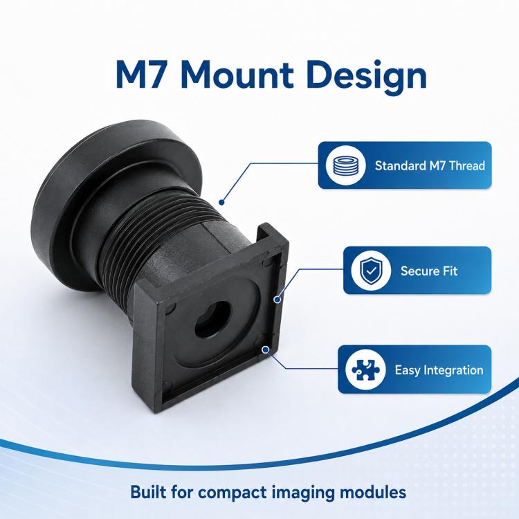 M7 Wide Angle Camera Lens 1/2.7 Inch TTL14.3mm Mini DV Action Camera Lens, 14.3mm M7 Wide Angle Camera Lens