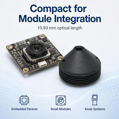 3.7mm Cone Lens 1/2.7 Inch M12 Security Monitor Video Doorbell Lens, 3.7mm Cone Lens