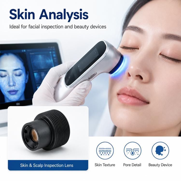 20x High-Definition Skin Analyzer Lens, M8 Interface Distortion-Free Optical Lens, 20x  Camera Lens