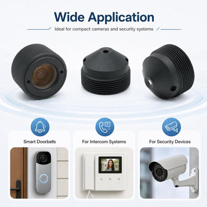2.8mm Pointed Lens 1/2.7 Inch 2MP HD Wide-angle Optical Lens for Smart Home Monitoring, 2.8mm Pointed Lens