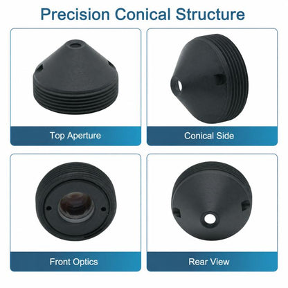 3.7mm M12 1/3-inch 2MP Pointed Lens Video Doorbell/Bank Teller Machine Camera Lens, 3.7mm M12 Lens