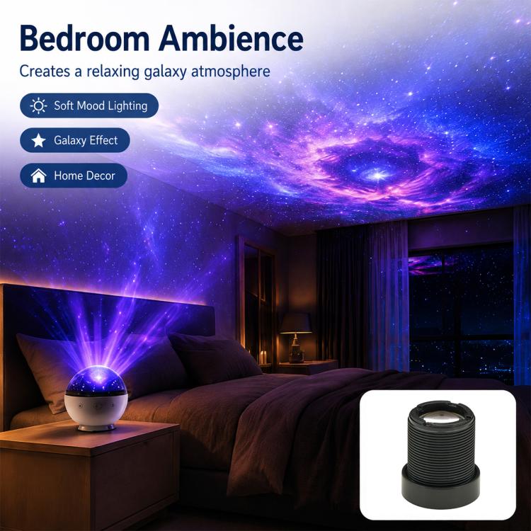 USB Star Projector Light Lens Compatible with 10mm Film High Projection Ratio HD Distortion-free Focusing Lens, USB Star Projector Light Lens