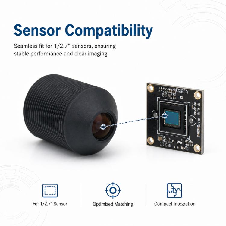 6.2mm M7 Cone Fixed Focus Lens Small Camera Module For Optical Lens, 6.2mm M7 Cone Lens