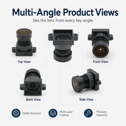 1/2.9-inch F2.0 4MP HD Ultra-Wide-Angle FPV Drone Lens Module for Aerial Photography and Image Transmission, F2.0 4MP HD Lens