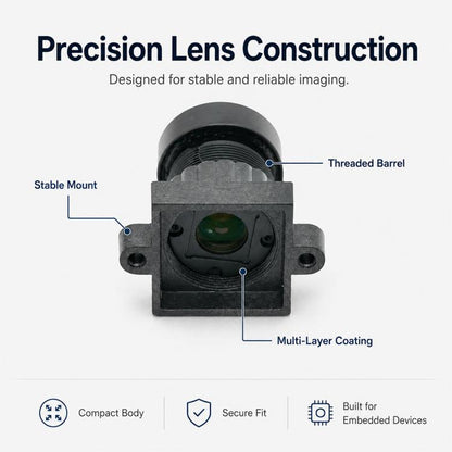 1/2.9-inch F2.0 4MP HD Ultra-Wide-Angle FPV Drone Lens Module for Aerial Photography and Image Transmission, F2.0 4MP HD Lens