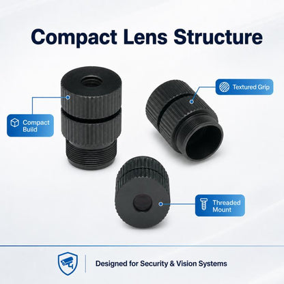 25mm Telephoto Optical Lens 5MP HD Lens for 1/2.7 Inch Sensor, Security Surveillance and Video Conferencing, 25mm Telephoto Optical Lens