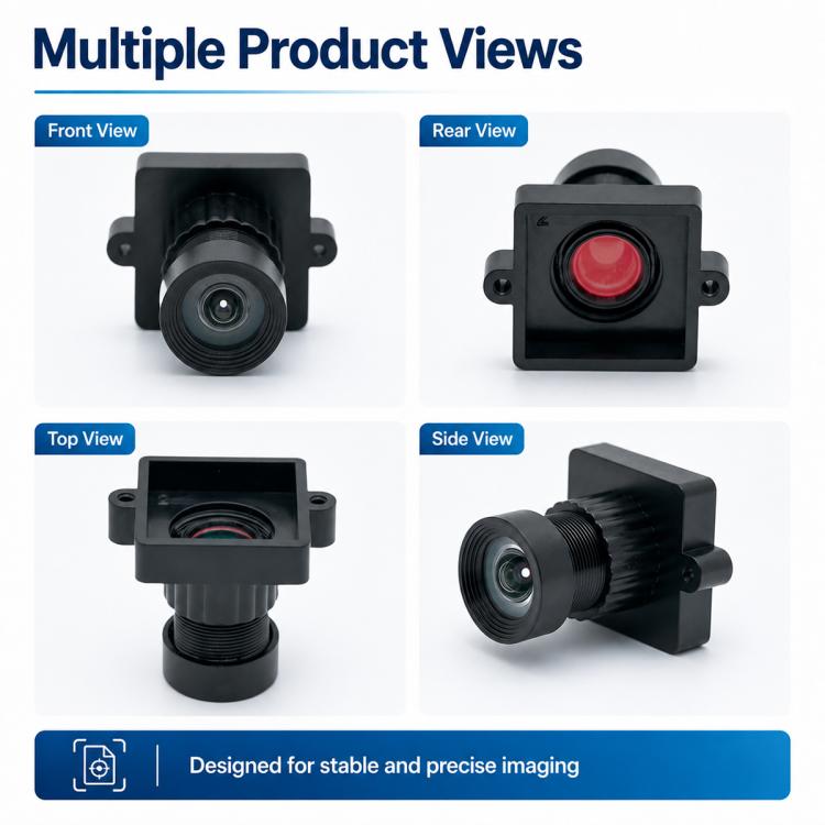 Low Distortion HD Lens 1/2.5 Inch Sensor Lens for Document Photography, ID Card Scanning and Receipt Recognition, Low Distortion HD Lens