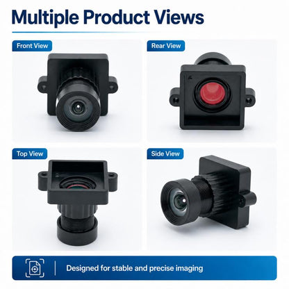 Low Distortion HD Lens 1/2.5 Inch Sensor Lens for Document Photography, ID Card Scanning and Receipt Recognition, Low Distortion HD Lens