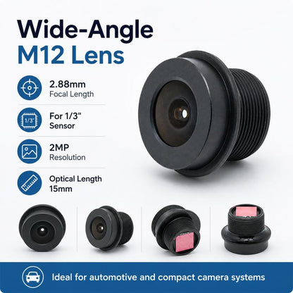 HD Waterproof 1/3 Inch Sensor Wide-angle Car Lens for Rear View Cameras and Underwater Fish Finders