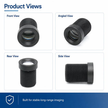 20mm Telephoto Lens 5MP HD Infrared Sensitive Lens for 1/2.5 Inch Sensor, Security Surveillance, 20mm Telephoto Lens