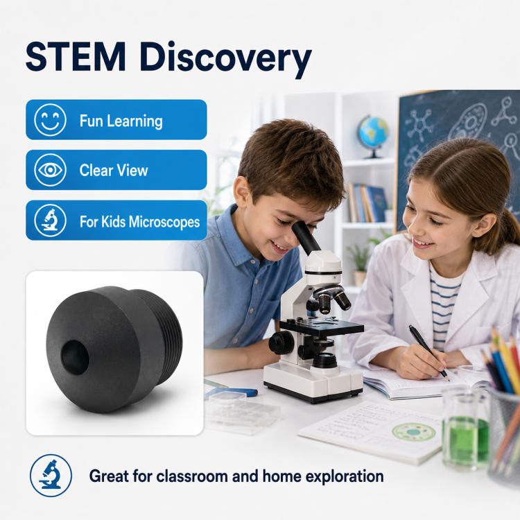 Children Microscope Lens HD Imaging Optical Lens, Thin Optical Lens