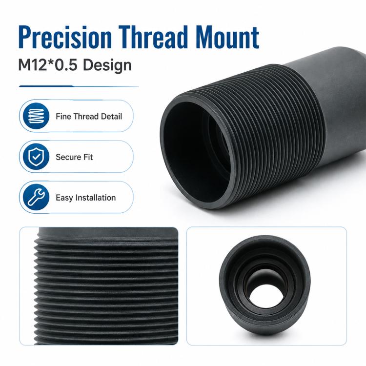 16mm Industrial Scanning Digital Zoom lens, 5MP HD 1/2 Inch Sensor, Low Distortion Vision Large Depth Field Lens, 16mm  5MP HD 1/2 Inch Lens