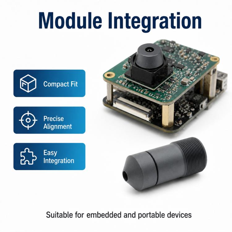 25mm Pointed Cone Lens, M12 Interface, 5MP Industrial Machine Vision Lens for 1/2 Inch Sensor, Long Distance Imaging, 25mm Pointed Cone Lens