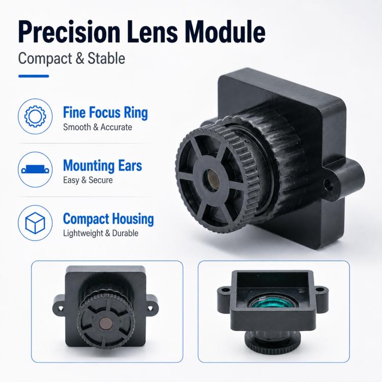 M12 Low Distortion Lens 7.2mm 5MP Lens for 1/2.5 Inch Sensor, Digital Camera and Hunting Camera, 7.2mm M12 Lens