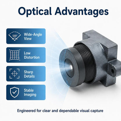 4MP 1/2.7 Inch F1.8 Large Aperture HD Lens for Smart Home and Security Surveillance, 4MP 1/2.7 Inch F1.8 Lens