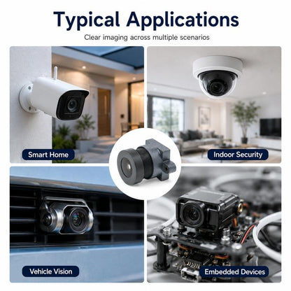 4MP 1/2.7 Inch F1.8 Large Aperture HD Lens for Smart Home and Security Surveillance, 4MP 1/2.7 Inch F1.8 Lens