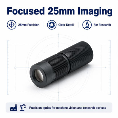 25mm M9 Industrial Machine Vision Lens, F4.5 Large Depth of Field Lens for 1/2.5 Inch Sensor, Industrial Inspection, 25mm M9 Lens
