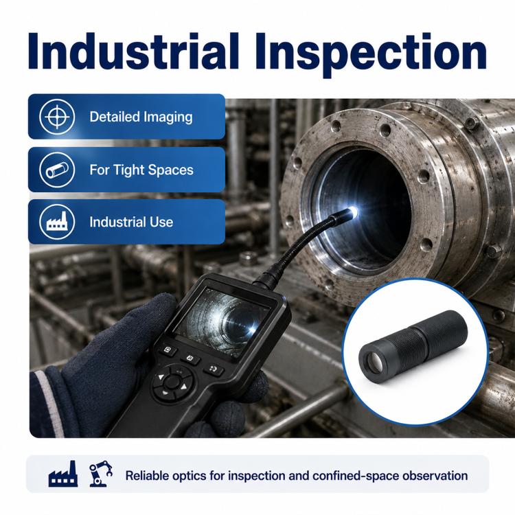 25mm M9 Industrial Machine Vision Lens, F4.5 Large Depth of Field Lens for 1/2.5 Inch Sensor, Industrial Inspection, 25mm M9 Lens