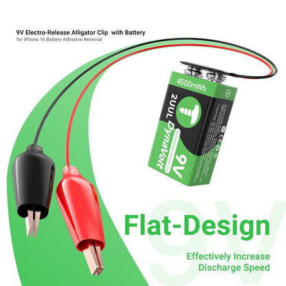 2UUL BT04 Quick-Release Cable 9V Battery Adhesive with Power Supply, For iPhone 16 Series