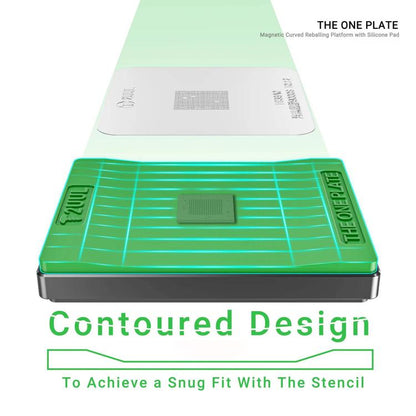 2UUL BH12 Magnetic Curved Reballing Platform with Silicone Pad