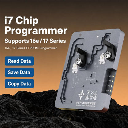 XZZ i7 Baseband IC Chip Non-Disassembly Read/Write Test Fixture Programmer for iPhone 16e/17 Series, XZZ i7