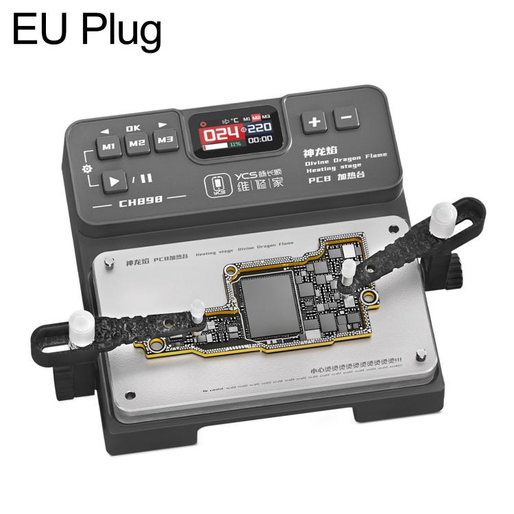 YCS Divine Dragon Flame CH898 Motherboard Layer Separation Heating Stage, EU Plug, US Plug