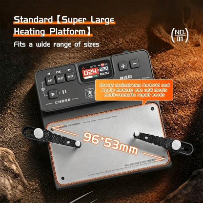 YCS Divine Dragon Flame CH898 Motherboard Layer Separation Heating Stage, EU Plug, US Plug