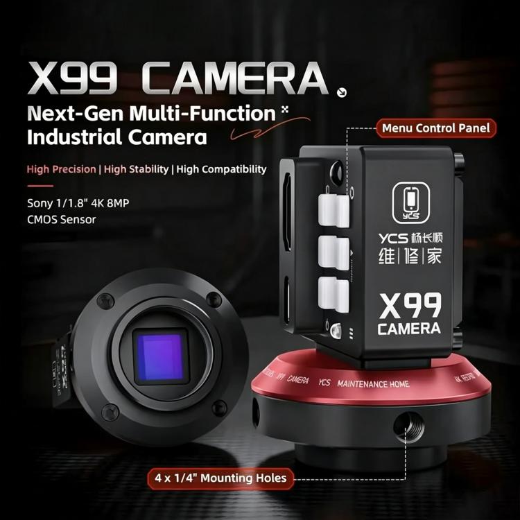 YCS X99 8MP 4K Ultra HD Camera for Trinocular Stereo Microscopes, YCS X99