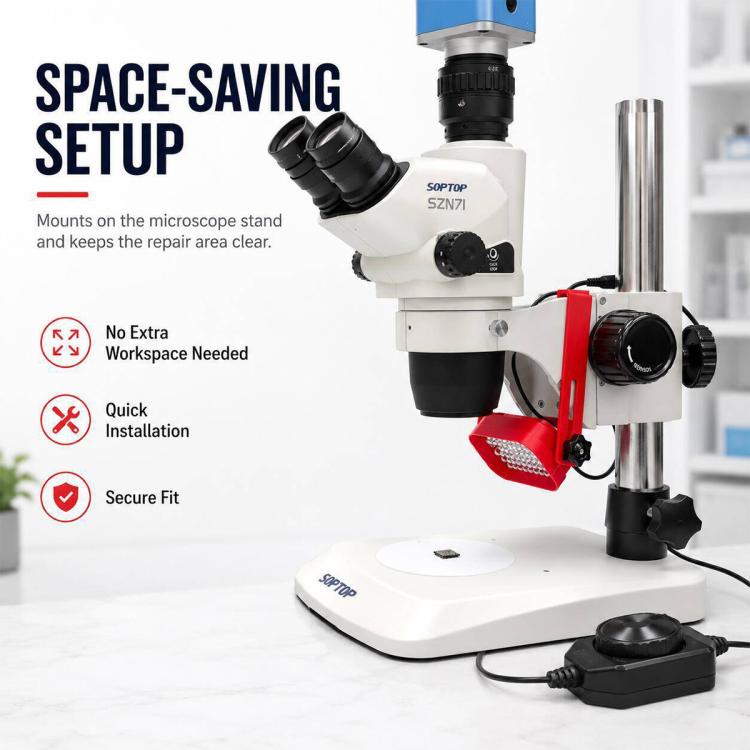 FX18 Side-Mounted High-Brightness Adjustable-Focus LED Microscope Light Source, FX18