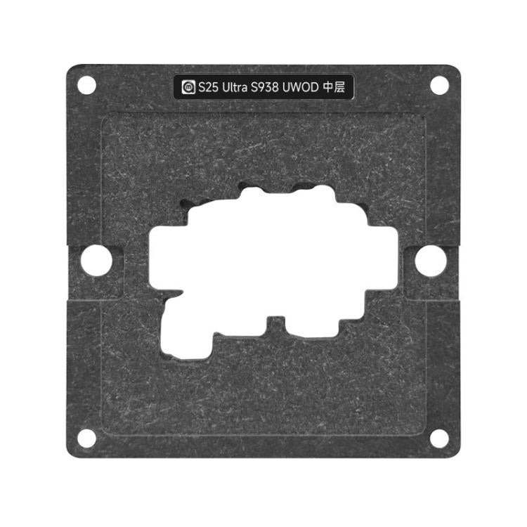 AMAOE S938 Mid Layer Tin Plating Tool For Galaxy S25 Ultra, Full Set, Positioning Plate, Only Stencil, Only Base