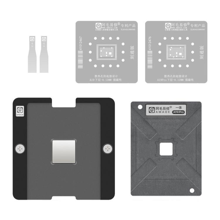 AMAOE Tin Plating Tool, X-17 CPU Set Half-Cut, X-17 CPU Set Engraving, A19 Lower Half-Engraving Edition, A19 Lower Layer Engraved Plate, A19 Pro Lower Half-Engraving, A19 Pro Lower Layer Engraving, A19/Pro Positioning Plate                             ...